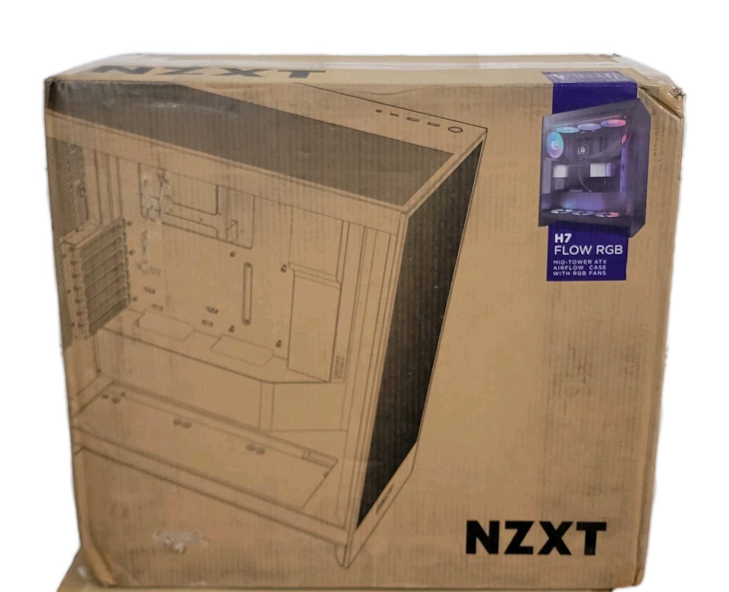 NZXT H7 Flow RGB (2024) Mid-Tower Case - Black-