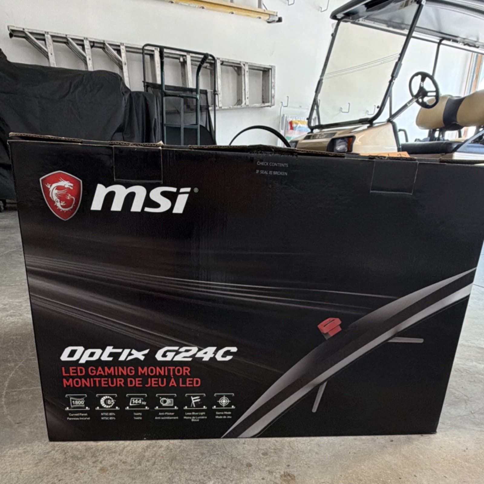MSI Optix G24C 24" LED Gaming Monitor 144Hz 1ms FHD Curved HDMI Anti-Glare