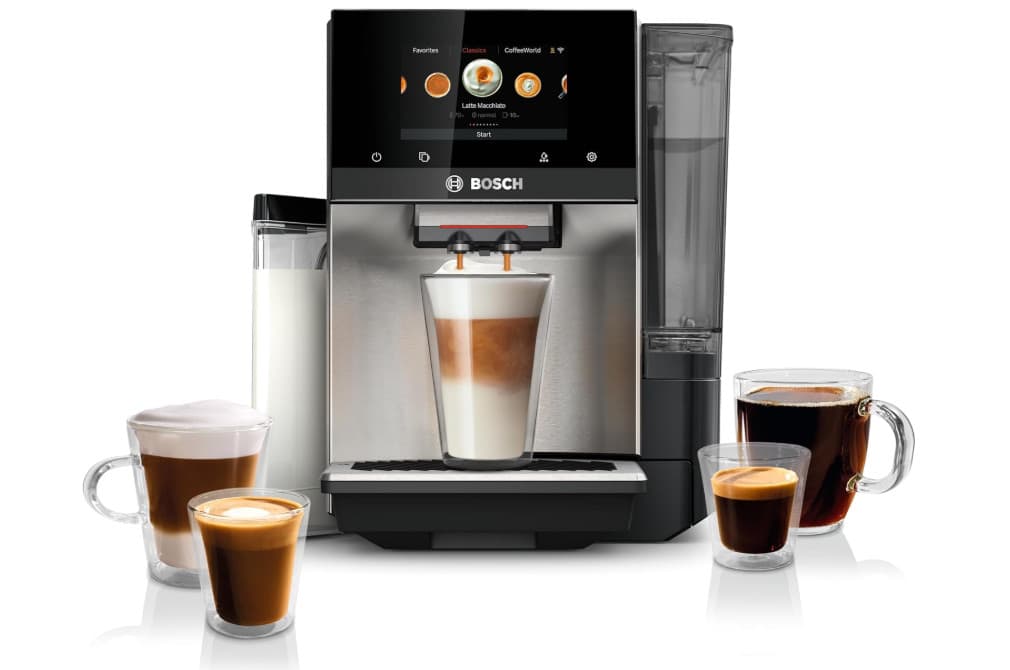 Bosch Fully Automatic Coffee and Espresso Machine - 36 Drinks, Double Cup Barist