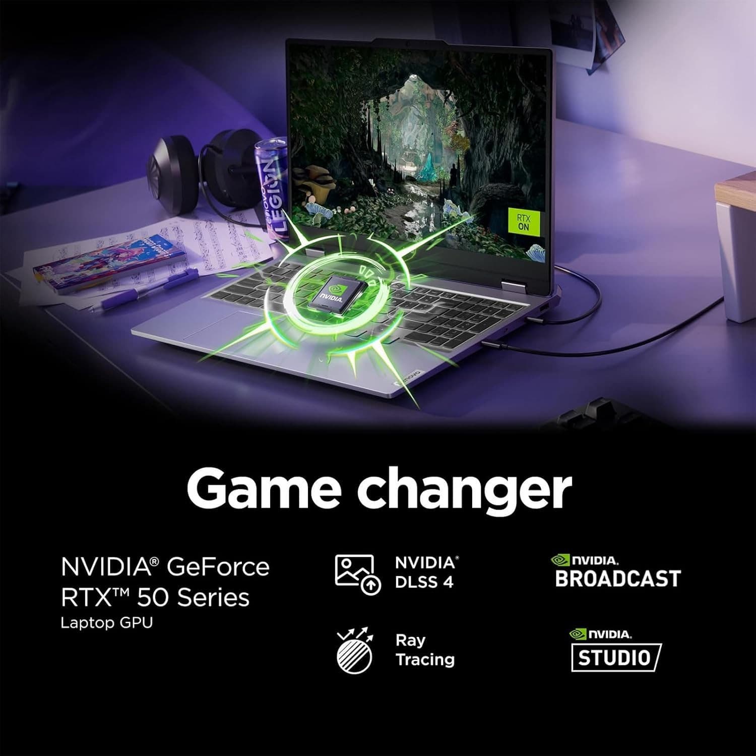 Lenovo LOQ Gaming Laptop, 15.6" FHD 144Hz Display, AMD Ryzen 7 250, NVIDIA GeFor