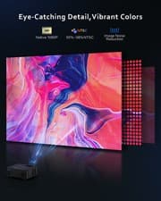 4K Projector 50000LMS 1080P 3D 5G WiFi Bluetooth Video Home Theater 230" Display 2