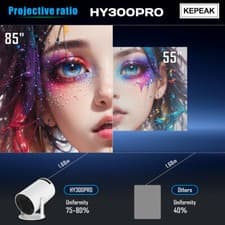 4K Mini Projector 20000 Lumen LED 1080P WiFi Bluetooth UHD Portable Home Theater 15