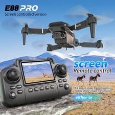 Drone 2026 4K HD Dual Camera WiFi FPV RC Foldable Quadcopter Remote Screen