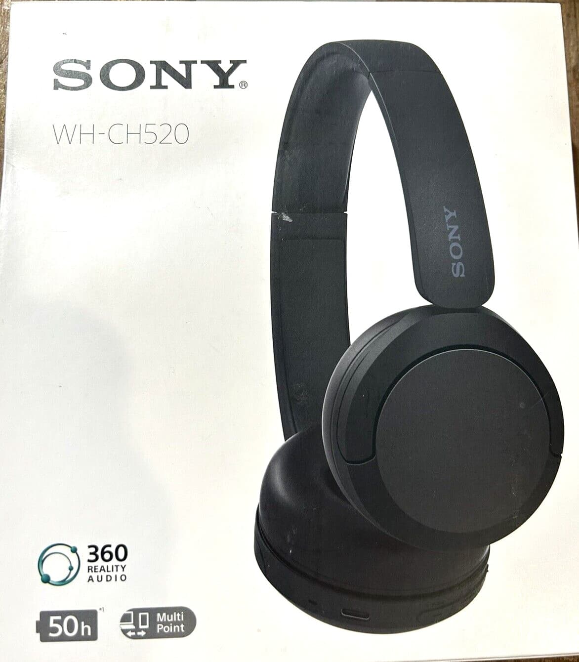 Sony WH-CH520 Wireless On-Ear Headphones Black