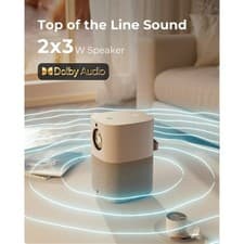 4K Mini Projector Dolby 250" 40000LMS 1080P 5G WiFi Bluetooth Video Home Theater 4