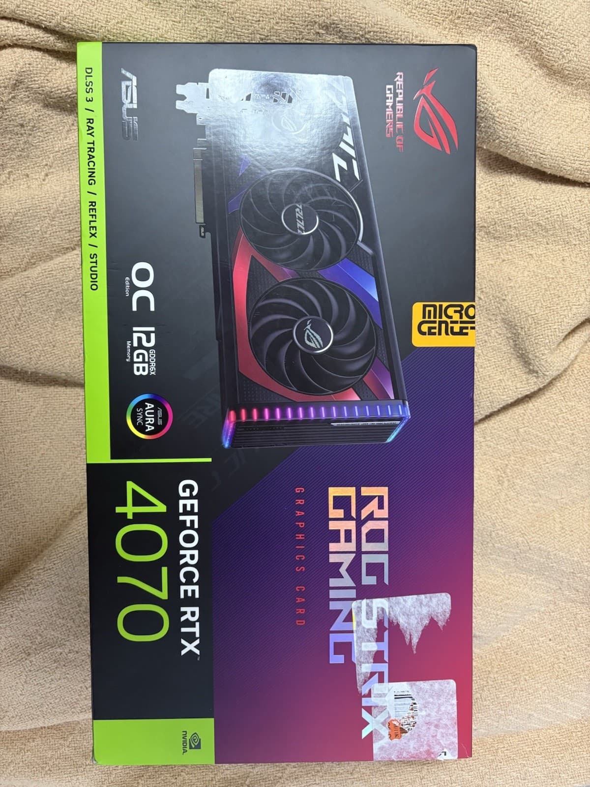 ASUS ROG Strix GeForce RTX 4070 GDDR6X OC Edition Graphics Card