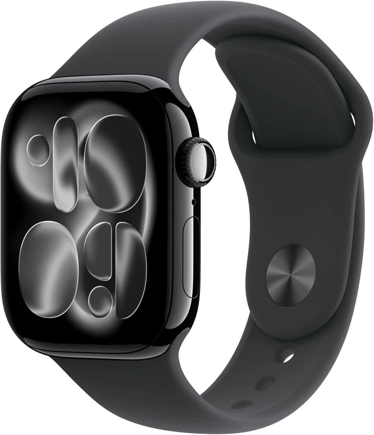 Apple Watch Series 11 46mm GPS Jet Black w M L Black Sport Band MEUX4LW A