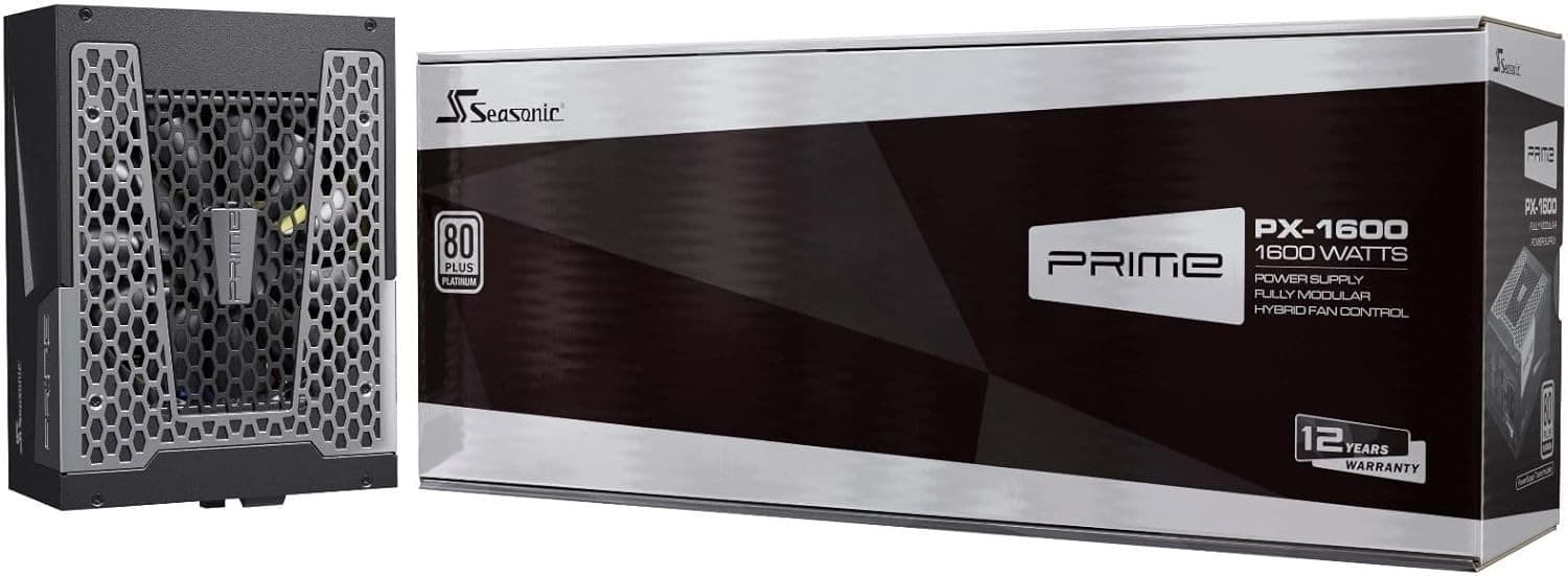 Seasonic Prime PX-1600 ATX 3.1 PCIe 5.1 80 Platinum Fully Modular Power Supply