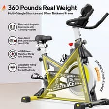 Home Stationary Bike Upright Exercise Bike Indoor Cycling Cardio Workout Bike 2