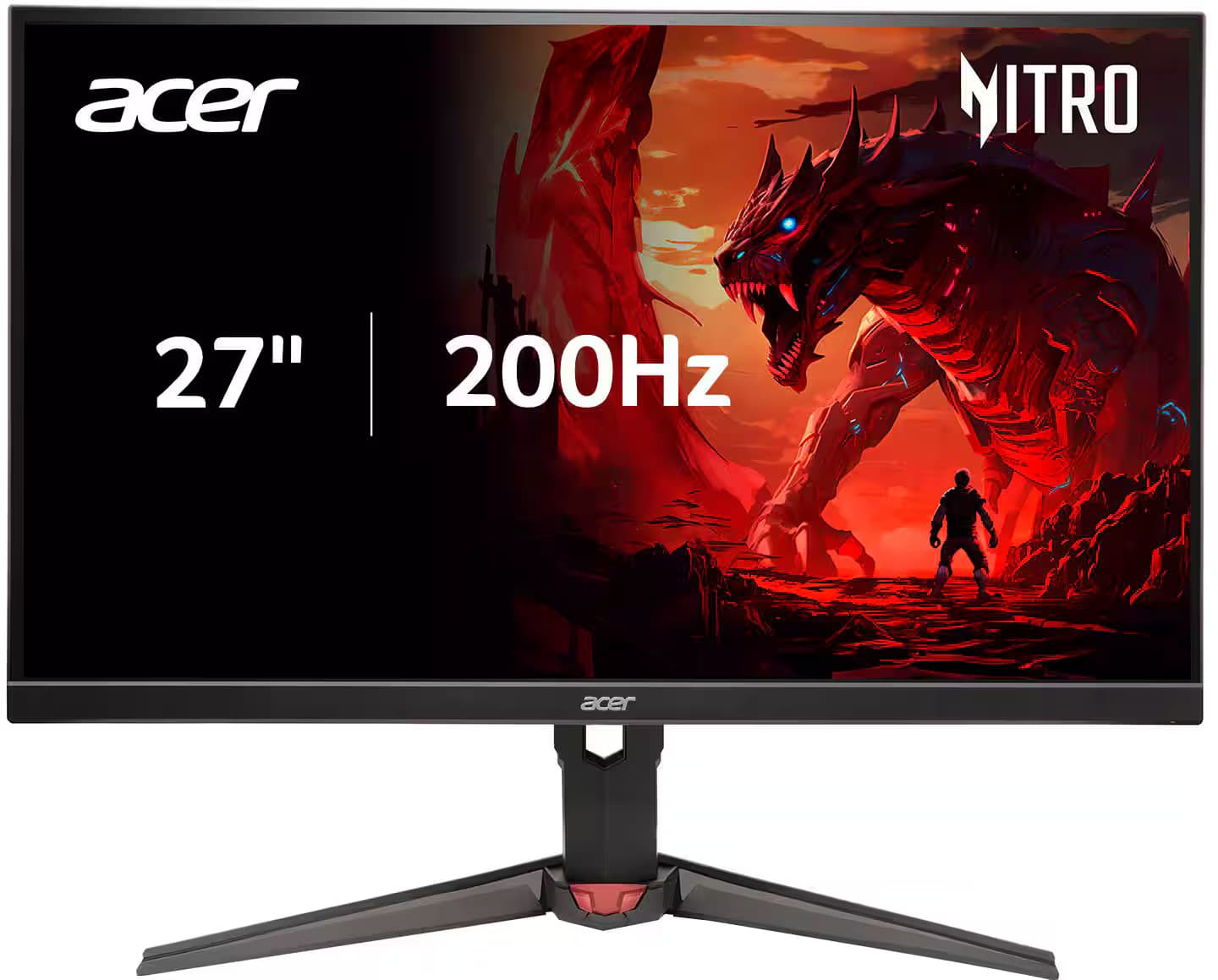 Acer Nitro 27" FHD 200Hz 0.5ms FreeSync Premium IPS Gaming Monitor (1x Disp...
