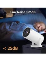 Magcubic Mini Projector WiFi 6 and Bluetooth 5.4, Portable Projector 4K Sup 2