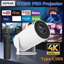 4K Mini Projector 20000 Lumen LED 1080P WiFi Bluetooth UHD Portable Home Theater 2