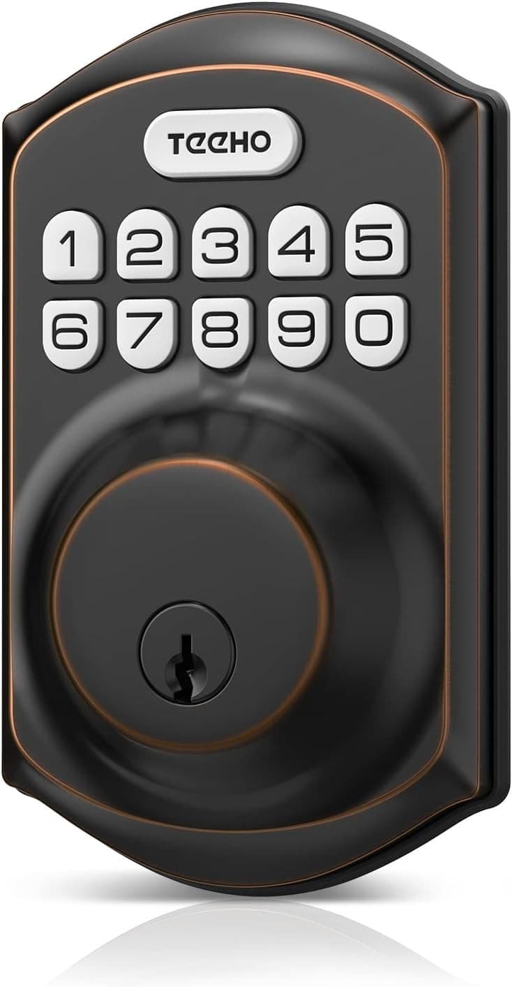 TEEHO TE001 Keyless Entry Door Lock Keypad - Smart Deadbolt Lock