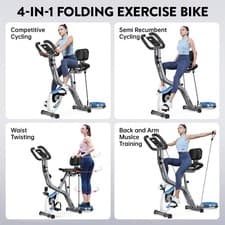 Fitness Exercise Bike Indoor Cycling Stationary Bicycle Home Cardio Workout Bike 3
