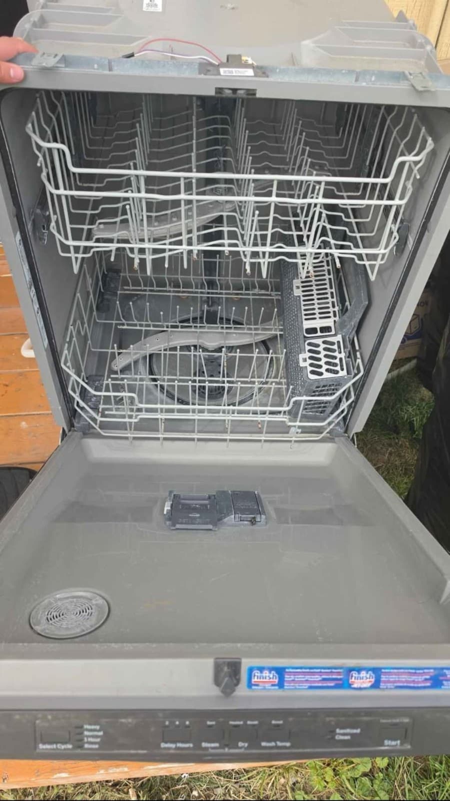 GE Stainless Steel Built-In Dishwasher Steam Sanitized Clean Wash Programs