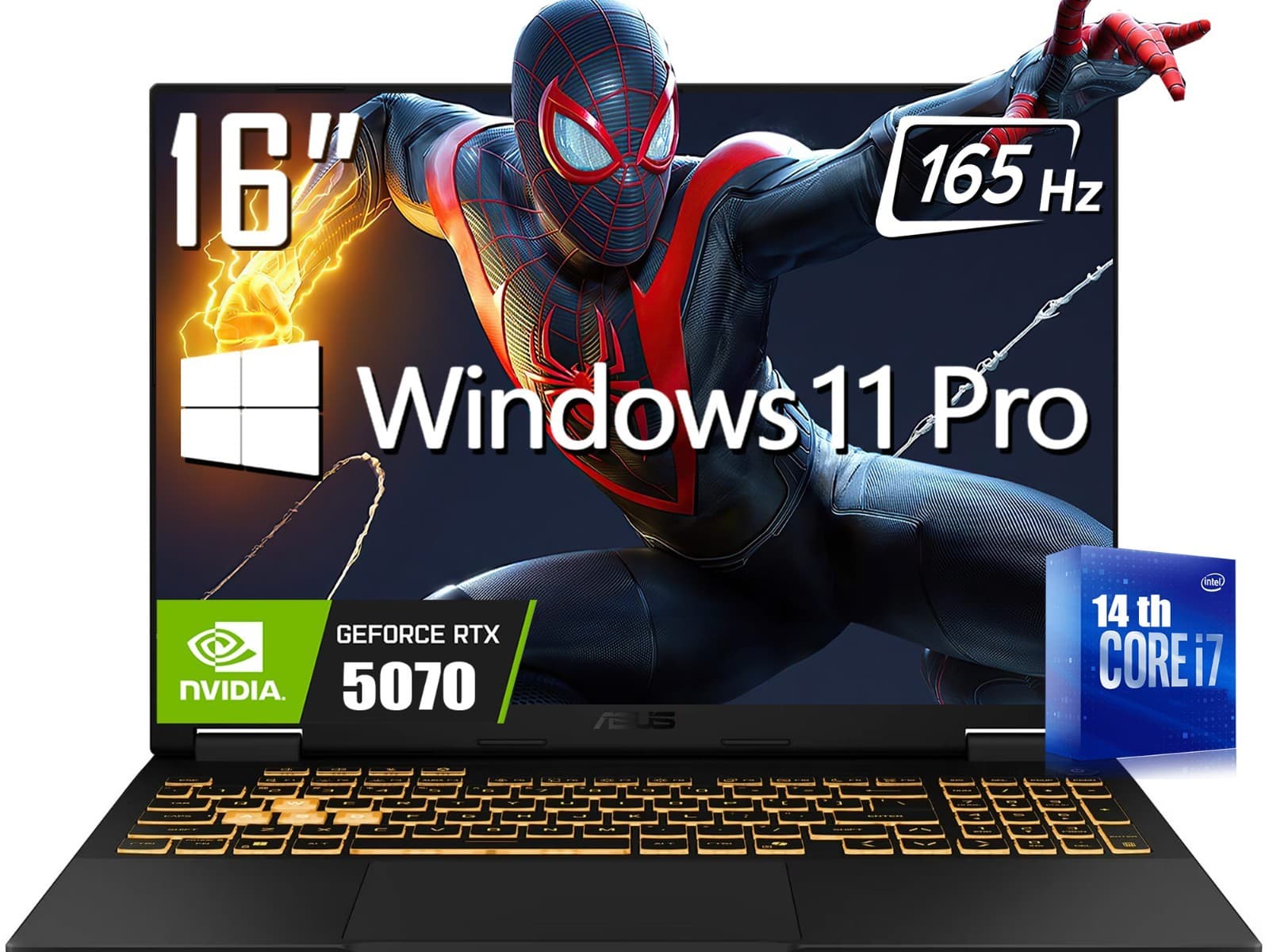 ASUS TUF 16" WUXGA Gaming Laptop Intel Core i7-14650HX RTX 5070