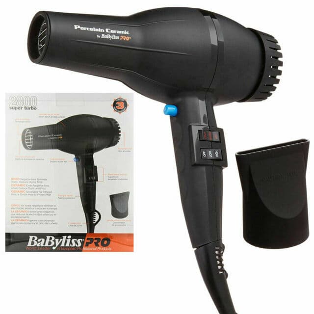 BaByliss Pro Porcelain Ceramic Professional 2800 Hair Dryer
