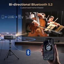 4K DoIby Video Projector AI Auto Focus 80000LMS 1080P 5G WiFi Bluetooth Netflix 5