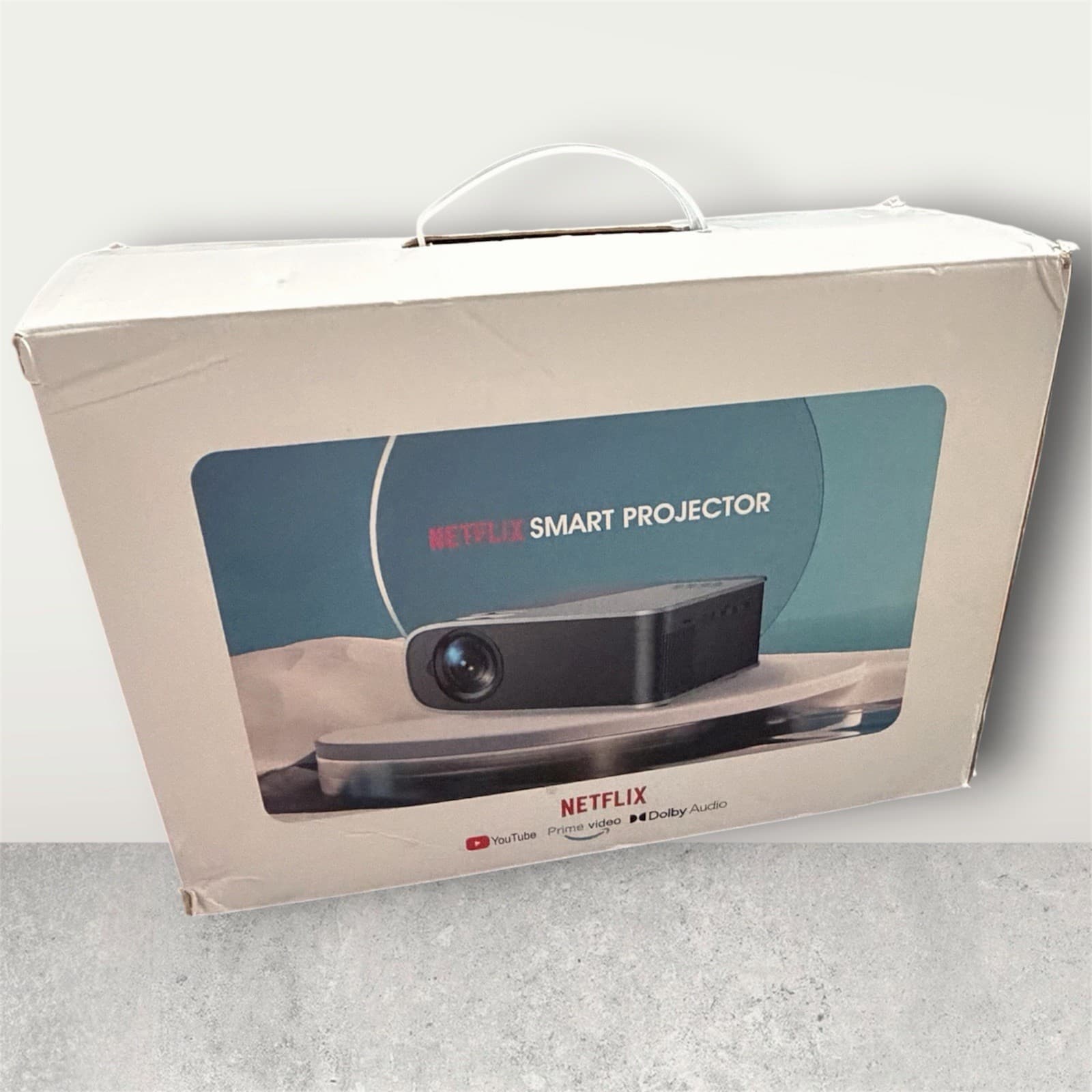 DBPOWER Movie Projector Native 4K 1080p WiFi Bluetooth Built-in Netflix 500ANSI