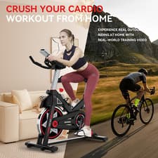 Fitness Bike Exercise Bike Indoor Cycling Stationary Bike Cardio Workout Bike 10