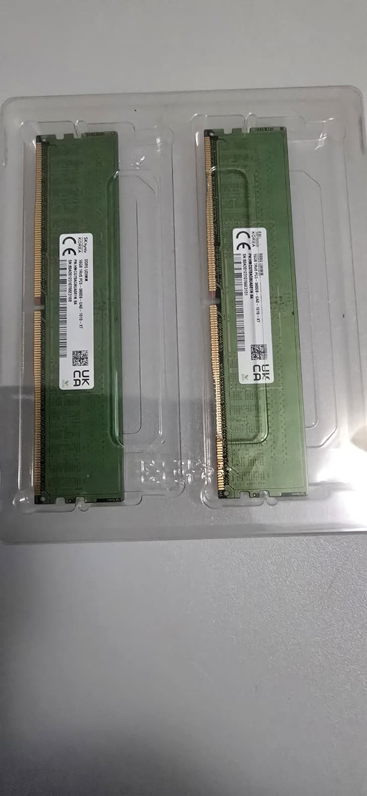 SK hynix 2x16GB DDR5 5600 Desktop RAM UDIMM Non-ECC PC5-5600Hrz Desktop PC