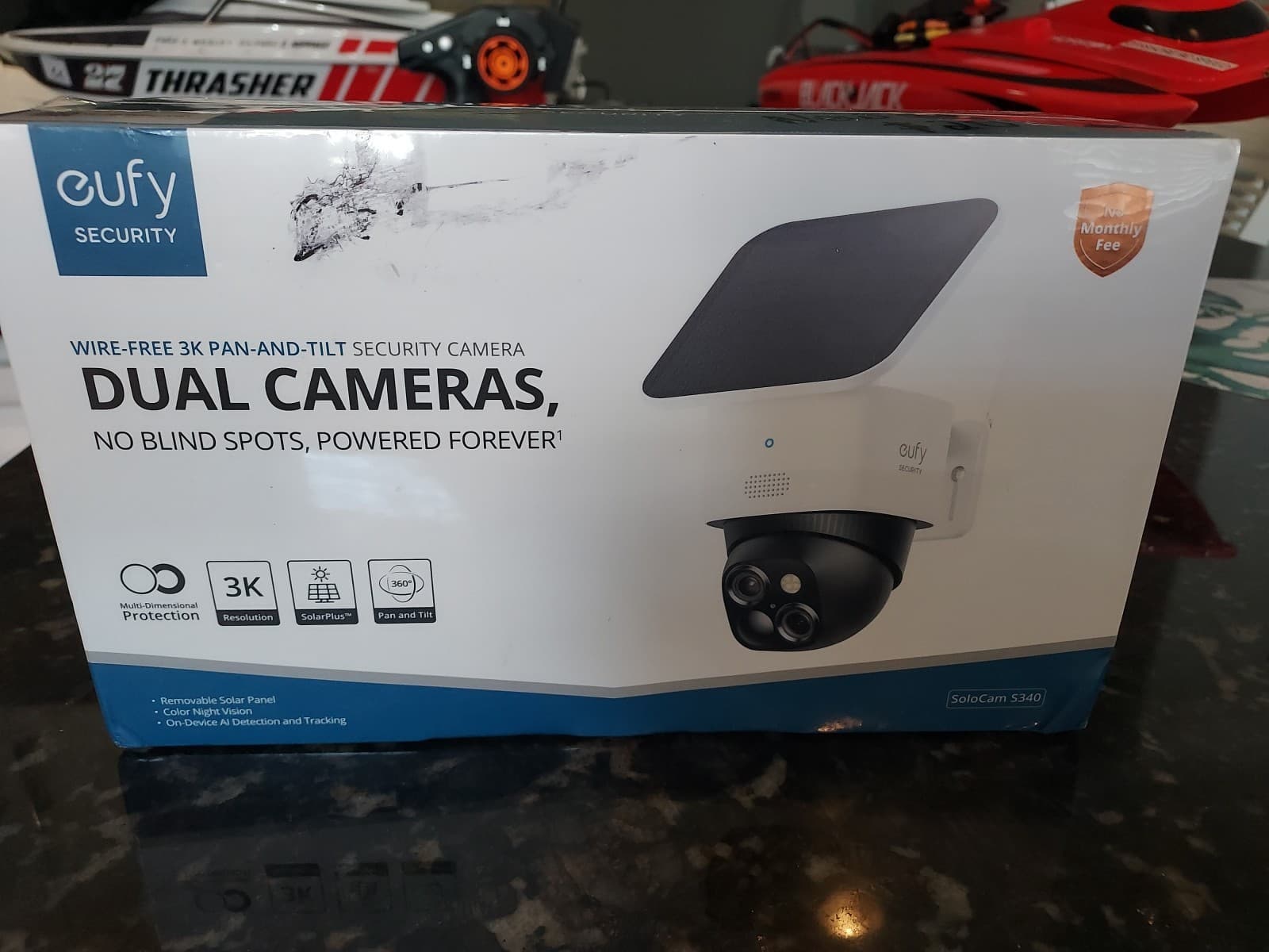 Eufy Security SoloCam Solar Camera Wireless Outdoor 3K Pan & Tilt NIB