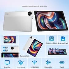 Android 15 10.1 inch Tablet 5-Core Bluetooth 5000mAh WIFI 6 2