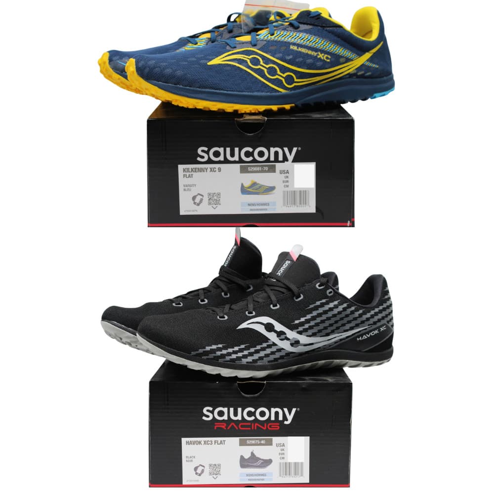Saucony Men Cross Country Running Shoes Outdoor Athletic Sneakers