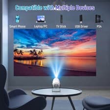 4K Mini Projector 10000 Lumen LED 1080P WiFi Bluetooth UHD Portable Home Theater 7