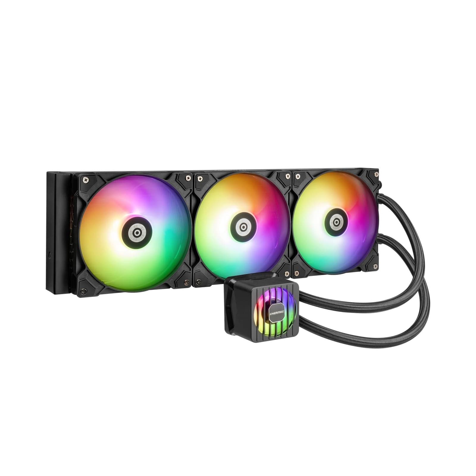 ENERMAX LIQMAXFLO 420mm A-RGB AIO CPU Liquid Cooler - High Performance Pump u...