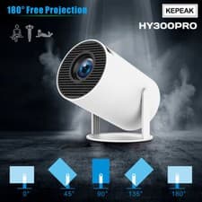 4K Mini Projector 20000 Lumen LED 1080P WiFi Bluetooth UHD Portable Home Theater 5
