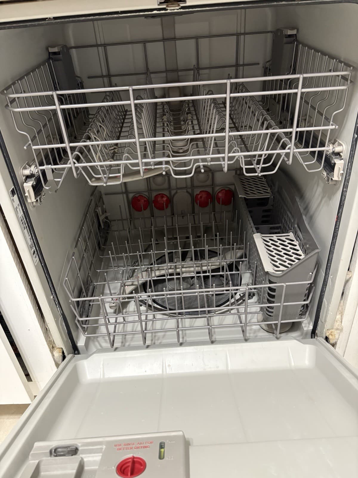 Kenmore Built-In White Dishwasher Display Screen Removable Filter Plastic Tub