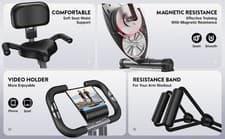 Fitness Exercise Bike Indoor Cycling Stationary Bicycle Home Cardio Workout Bike 11