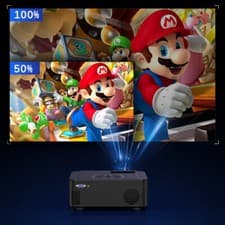 4K Projector 50000LMS 1080P 3D 5G WiFi Bluetooth Video Home Theater 230" Display 10