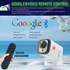 4K Mini Projector HD 1080P Portable WiFi Home Theater Projector Voice Remot