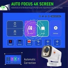 4K Mini Projector HD 1080P Portable WiFi Home Theater Projector Voice Remot 2