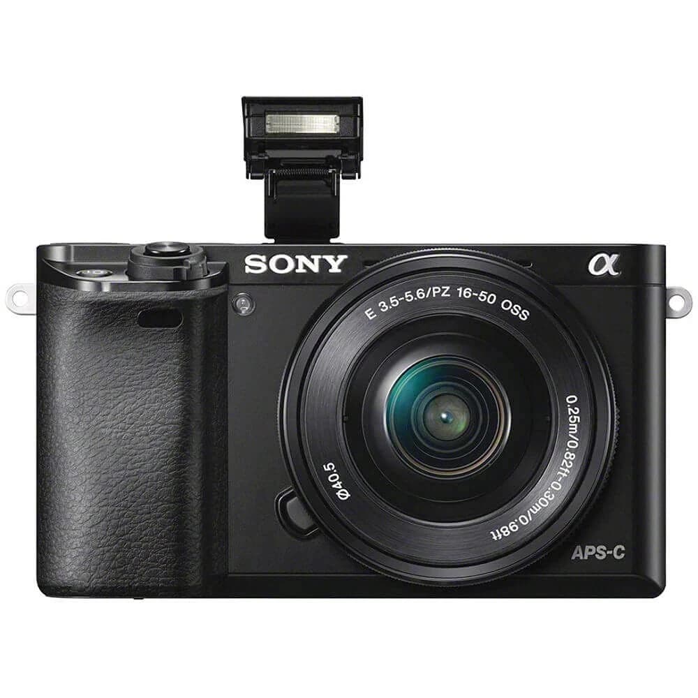 Sony Alpha Mirrorless Digital Camera w 16-50mm Lens Accessories Black