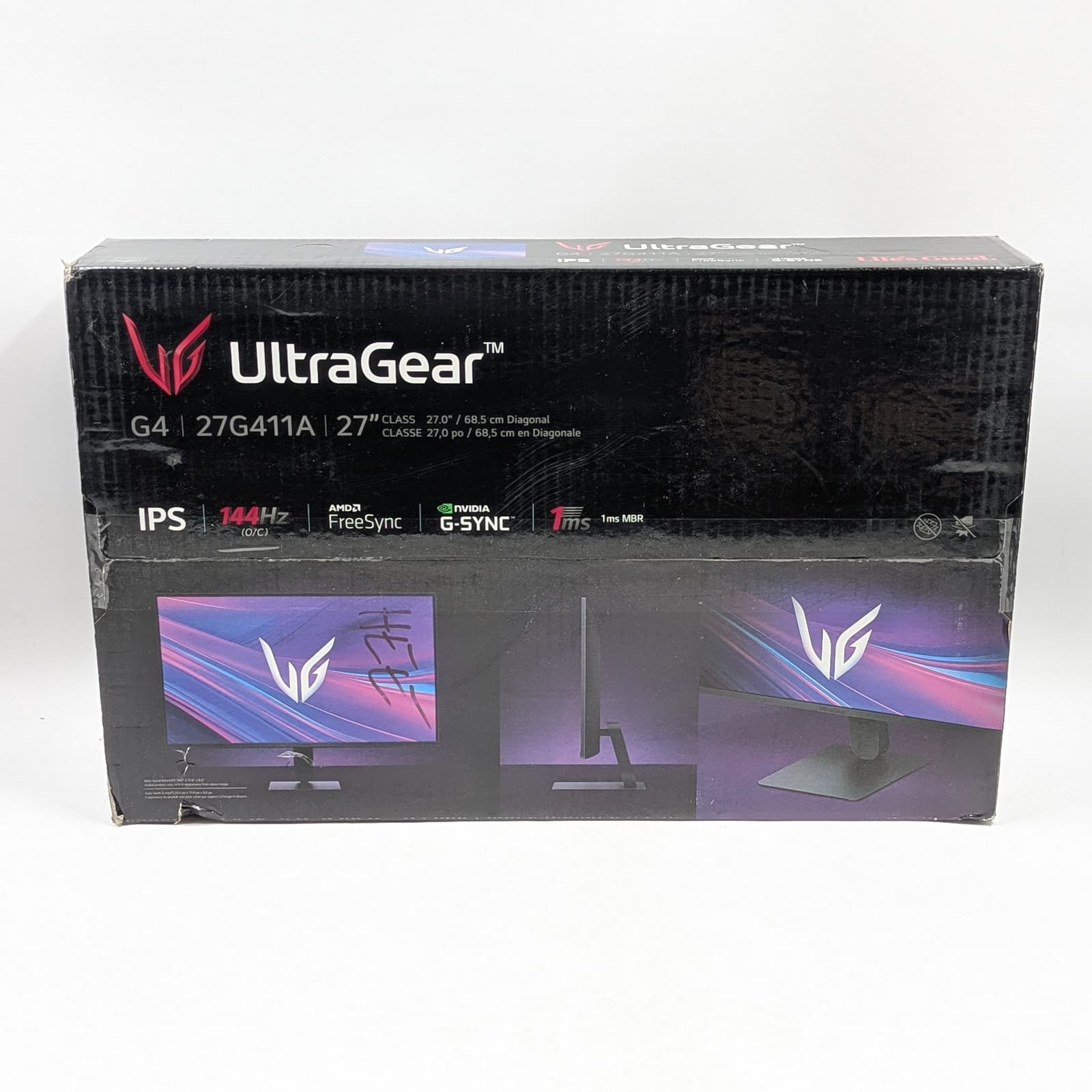 LG UltraGear 27" Gaming Monitor 1920 x 1080 144Hz 1ms IPS (27G411A-B) Black