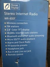 Internet Radio Ocean Digital WR-800F, WiFi, FM, Bluetooth, MicroSD 16