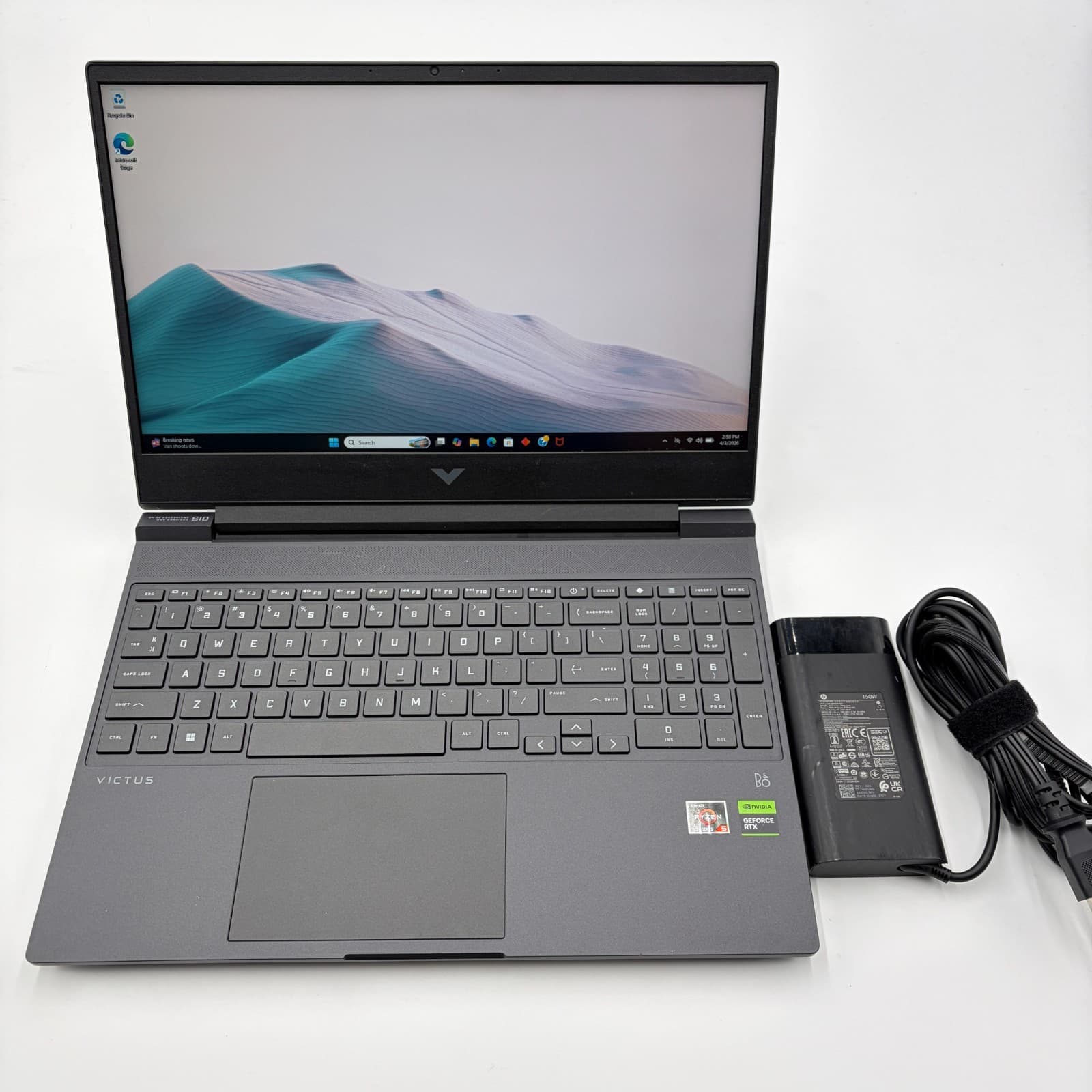 HP Victus 15.6" (15-fb1013dx) Laptop Ryzen 5 7535HS, , RTX 2050