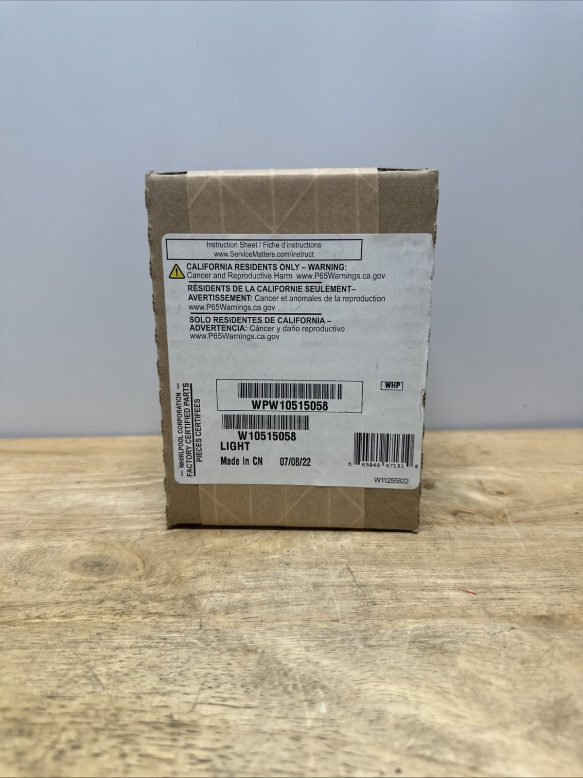 Whirlpool Refrigerator LED Light Module WPW10515058