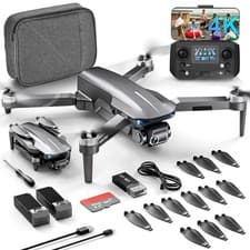 4K Camera Drone Foldable GPS WiFi Brushless Motor 2×25 Mins Beginner Quadcopter