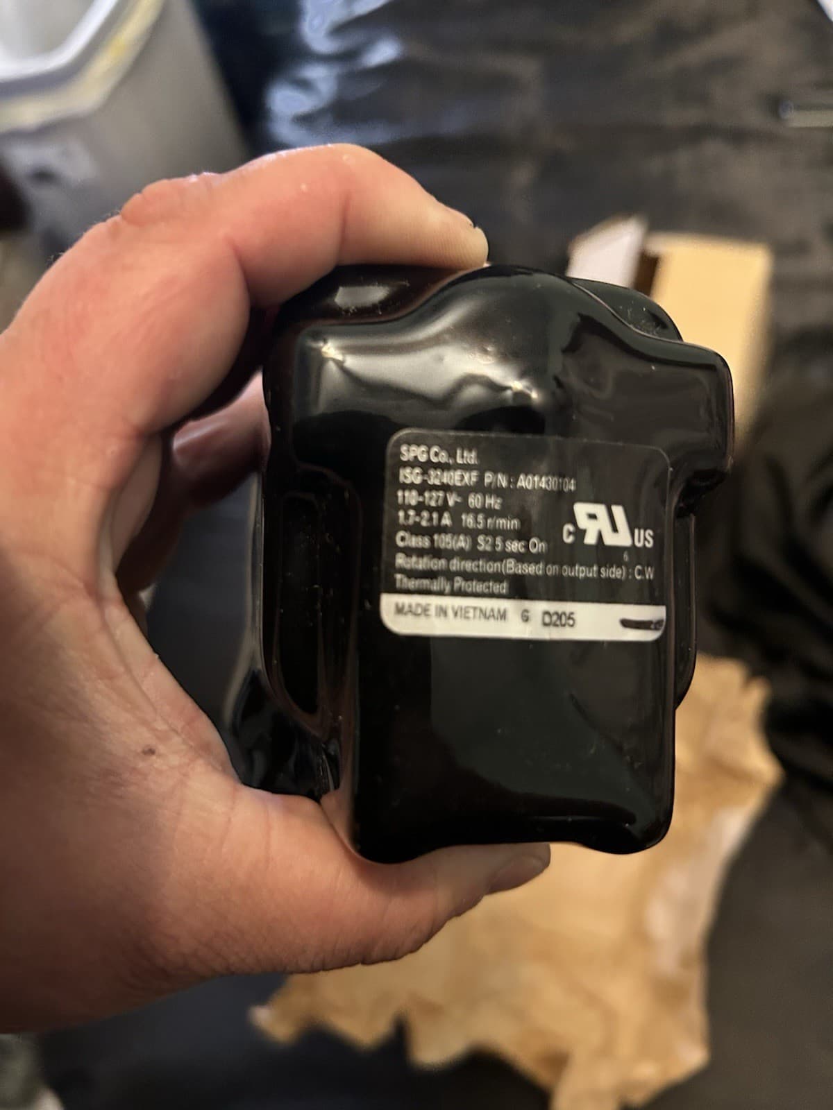 Electrolux Auger Style Motor for Frigidaire eptwfu01,also works withother brands