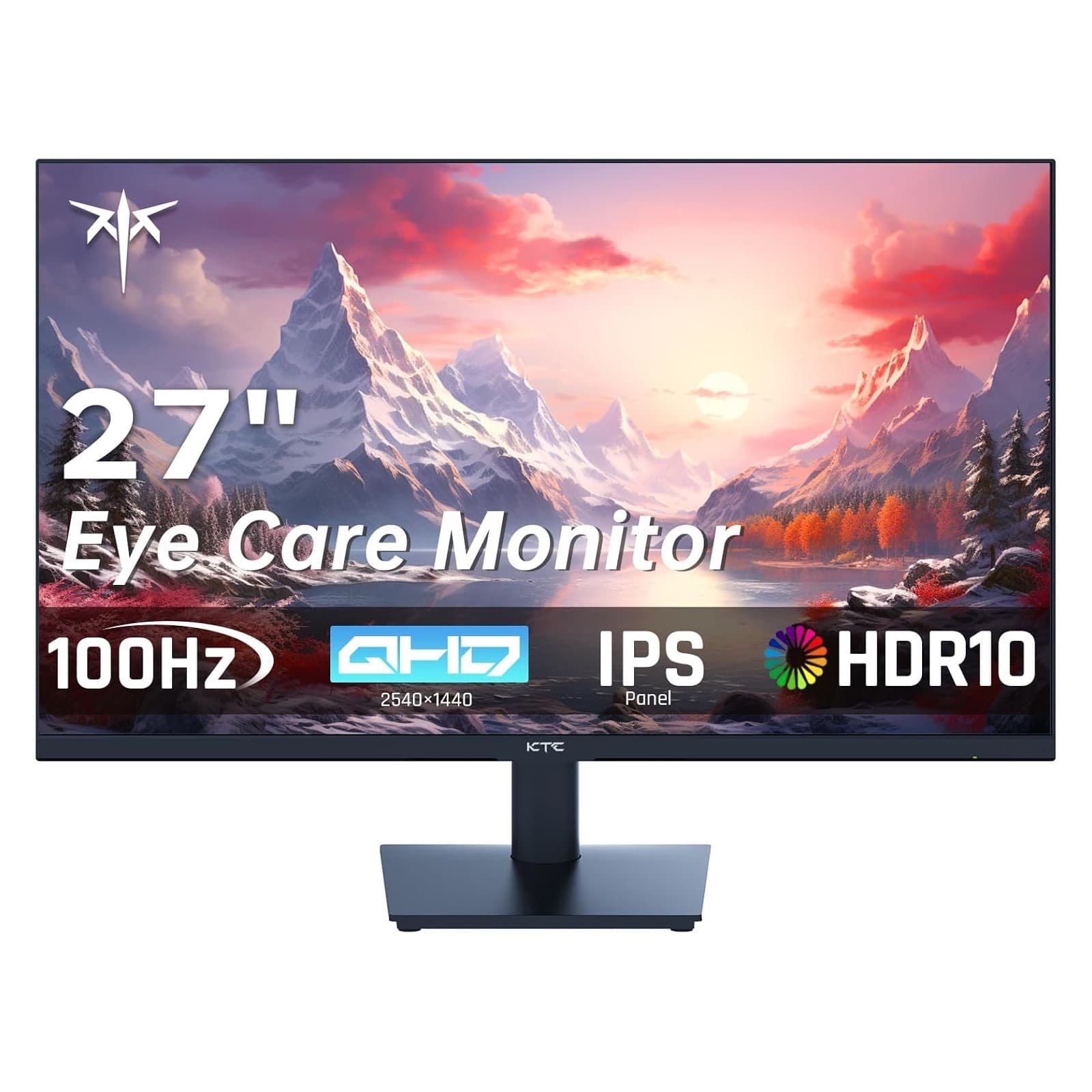 KTC H27T27 27'' QHD Computer Monitor 2K 100Hz IPS Gaming Monitor 1440P Frameless