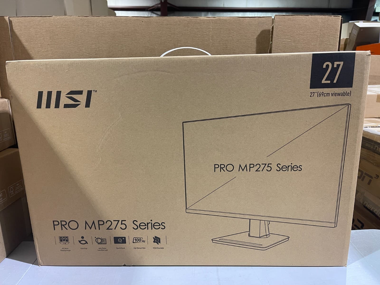 MSI Pro MP275 3PC3 Black Resolution 1920 X 1080 LCD Monitor 27 Inch