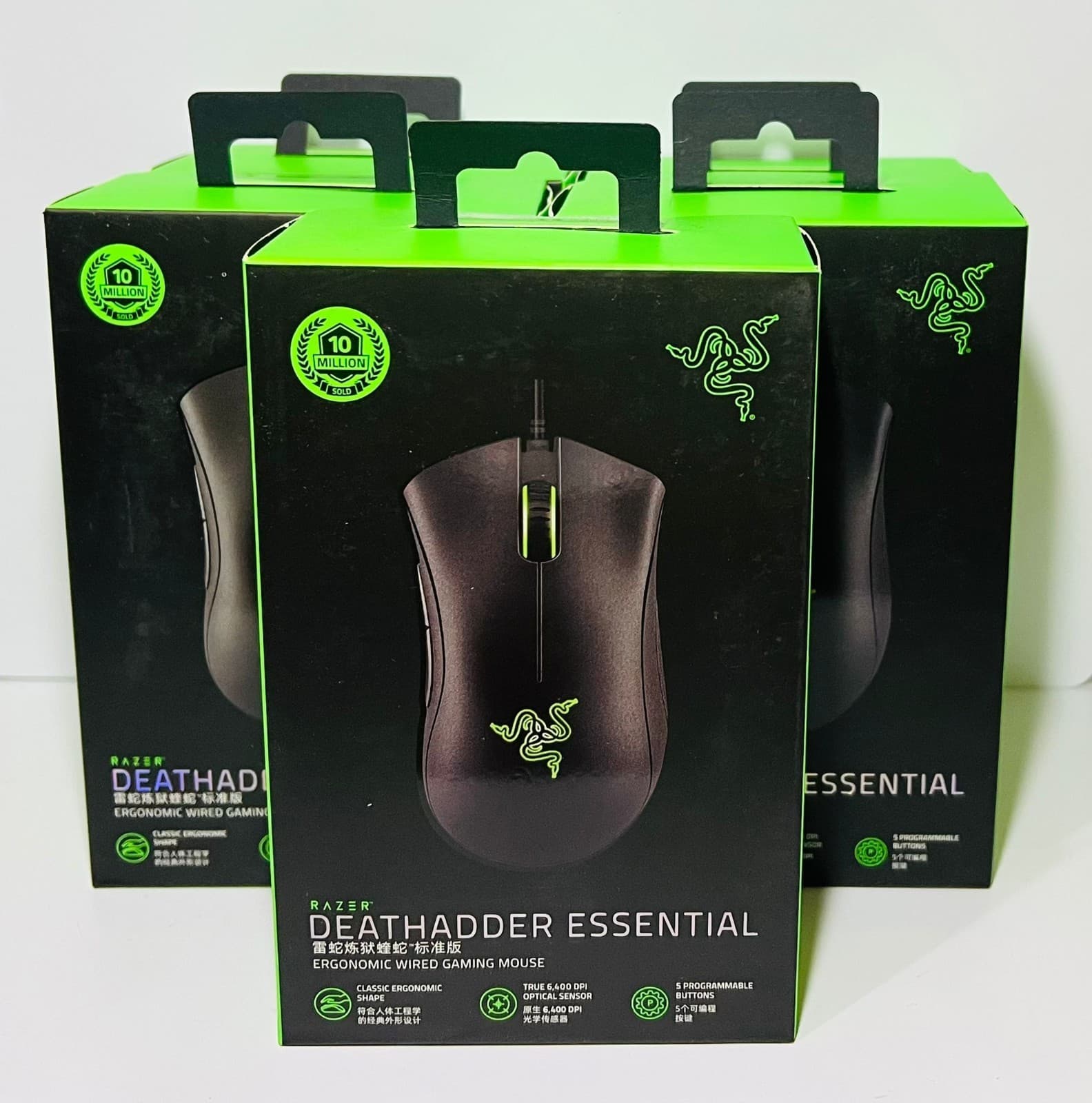 Razer DeathAdder Essential Wired Optical Gaming Mouse Black (5 PACK)✅️