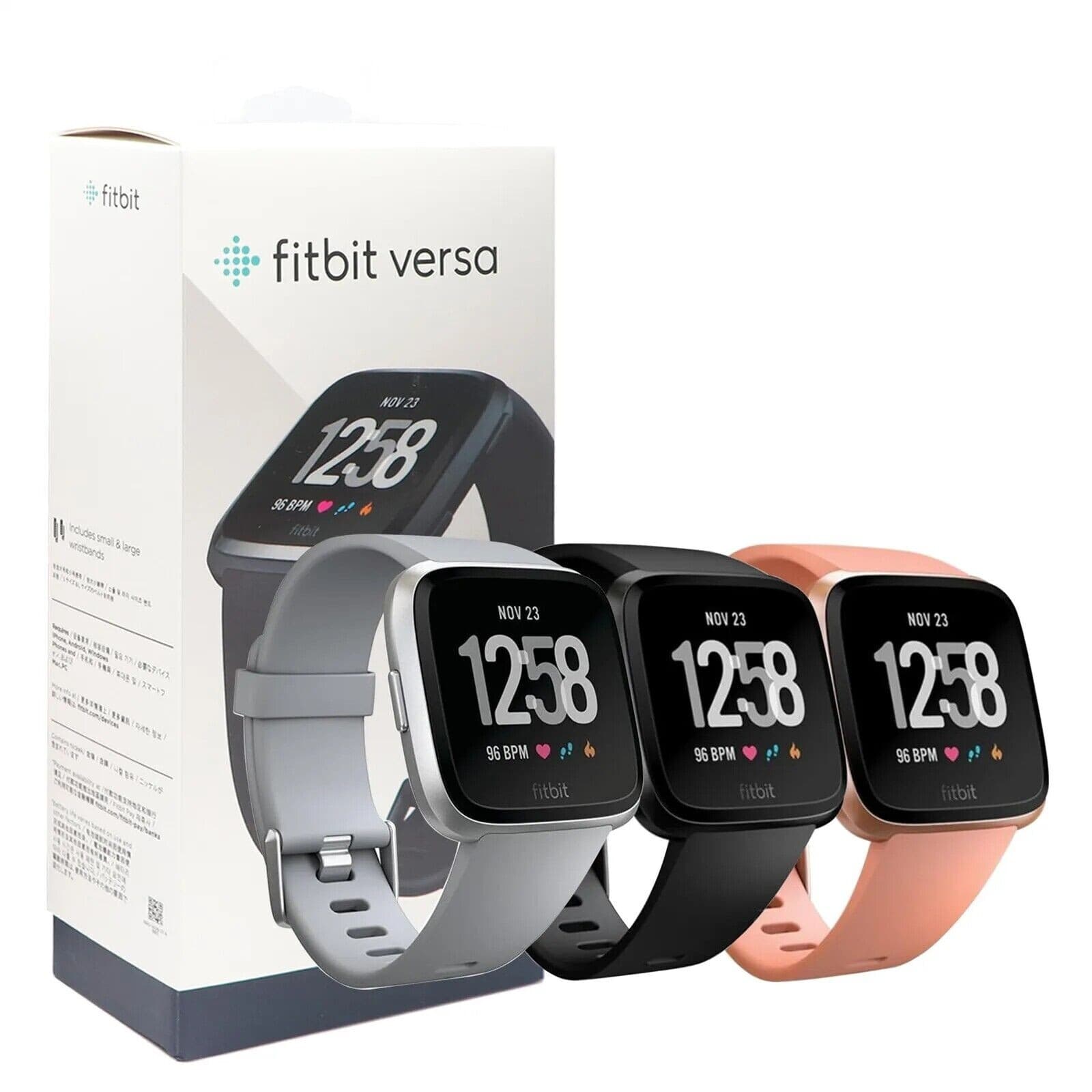 Fitbit Versa Smartwatch Activity Tracker Sleep Heart Rate Monitor S&L Strap