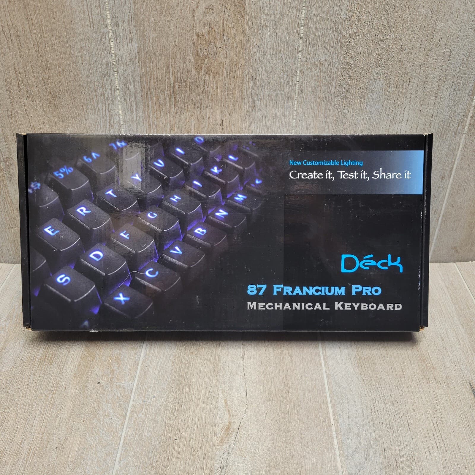 Deck 87 Francium Pro Brown Cherry Mx Key Mechanical USB Light Up