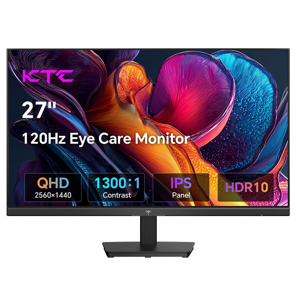 KTC H27D9 27Inch QHD Gaming Monitor 100Hz 120Hz,IPS Panel 1440P Computer Monitor