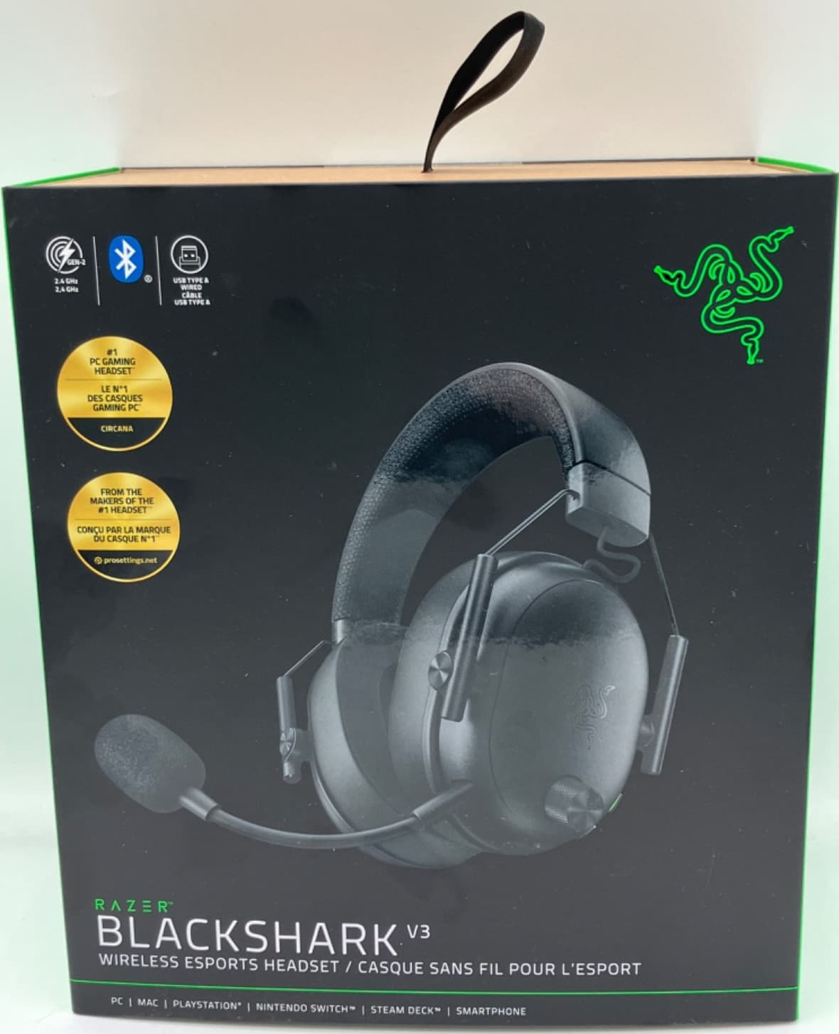 Razer BlackShark V3 Wireless Gaming Headset for PC: 50mm Drivers, Wideband Mic